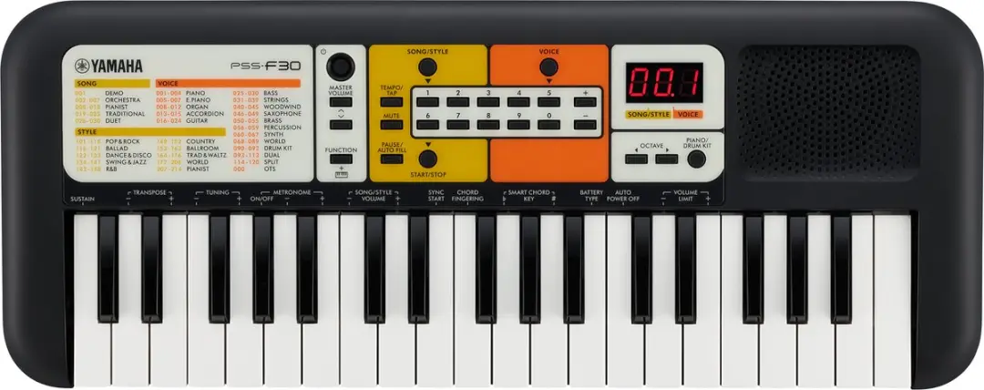 Yamaha PSS-F30 Mini-Keyboard 37 Toetsen
