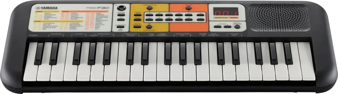 Yamaha PSS-F30 Mini-Keyboard 37 Toetsen - Zwart