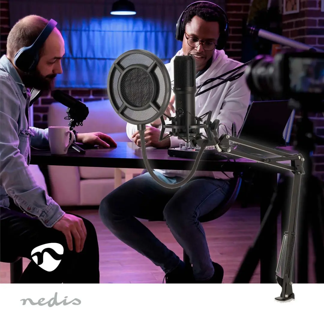 Nedis GSMIC410BK Streamingmicrofoon - USB - Zwart