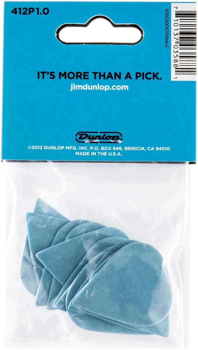 Dunlop Tortex Sharp 412 Plectrums - Blauw - 12 Stuks