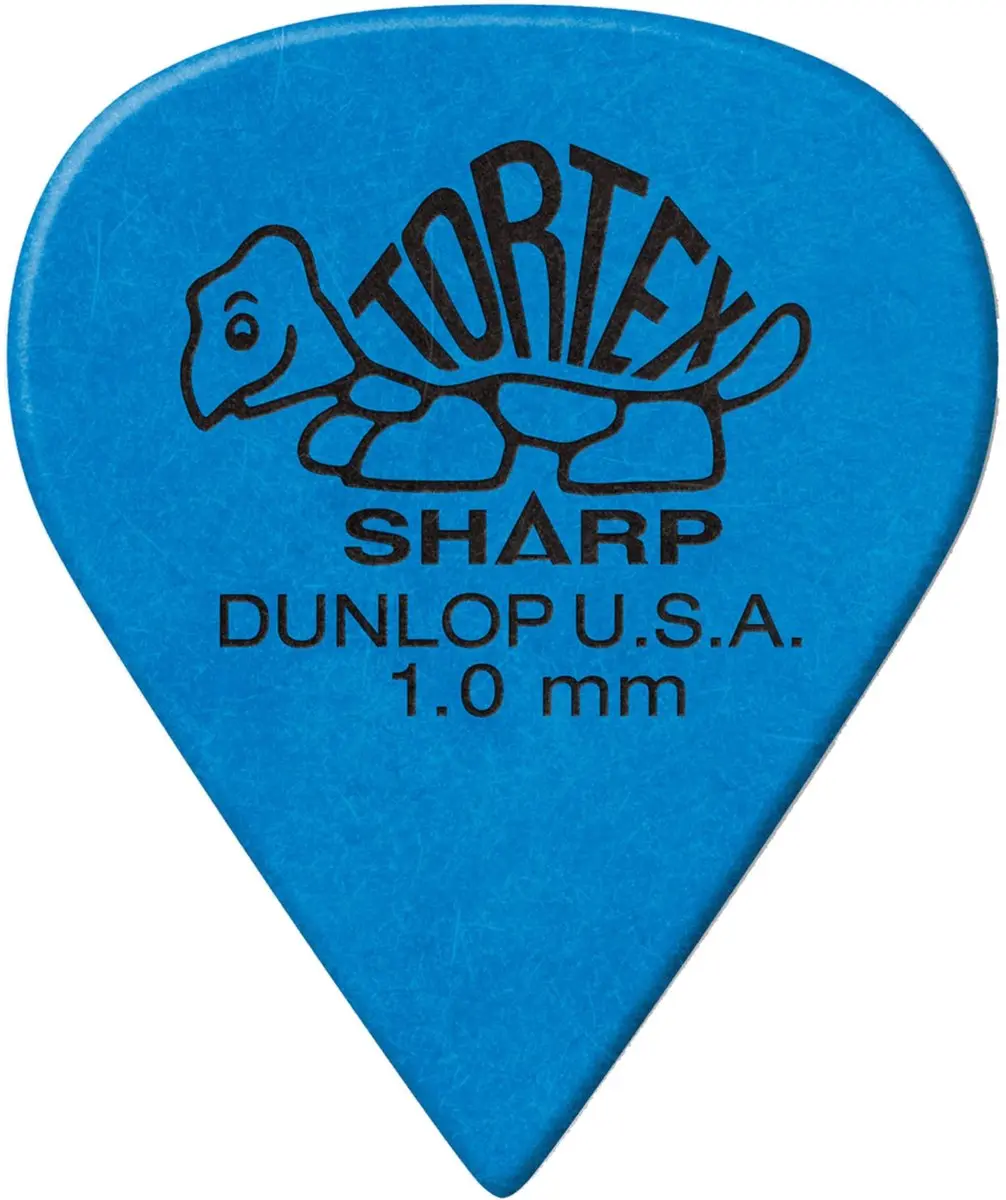 Dunlop Tortex Sharp 412 Plectrums - Blauw - 12 Stuks