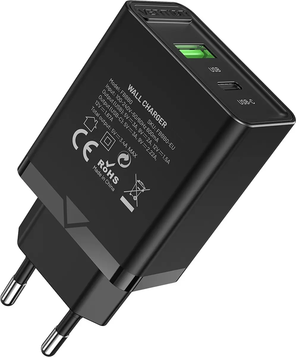 Vention FBBB0-EU Universele Oplader 20W