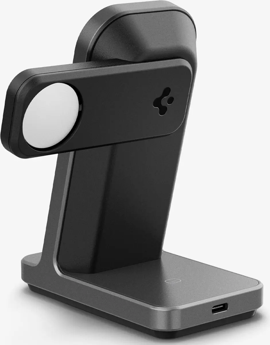 Spigen OneTap Pro AMP06527 Oplaadstation - 15W - Zwart