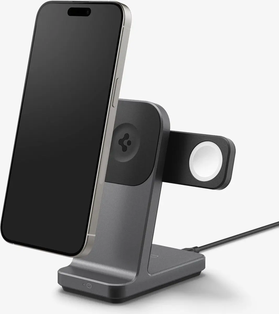 Spigen OneTap Pro AMP06527 Oplaadstation - 15W - Zwart