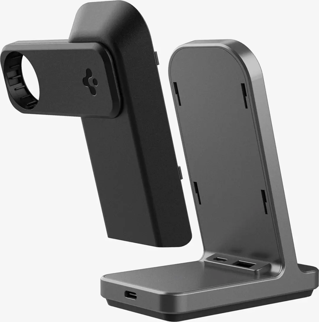 Spigen OneTap Pro AMP06527 Oplaadstation - 15W - Zwart