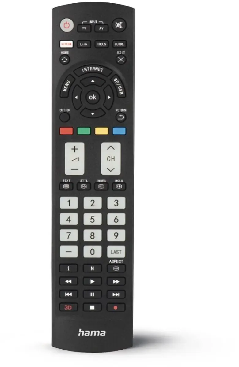 Hama Universele Afstandsbediening 00221064 - Vervanger Panasonic - Zwart