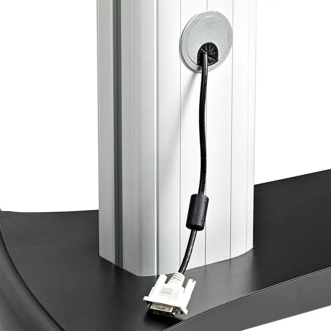 Startech STNDMTVDUO TV Standaard - 37-60" - 50kg - Zwart-Grijs
