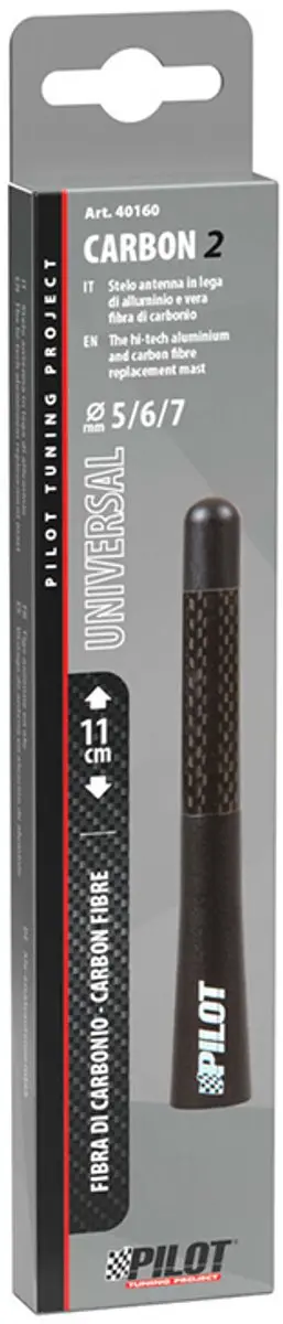Lampa Carbon Antenne 110mm - Zwart - 42.40160