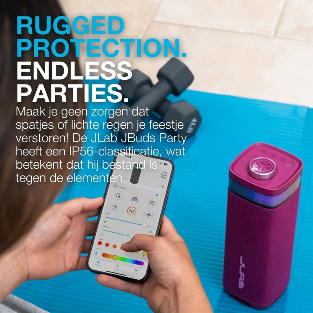 JLab Jbuds IEUSBJBUDSRMUL62 Draadloze Speaker - 30W - 12u Batterij - Roze