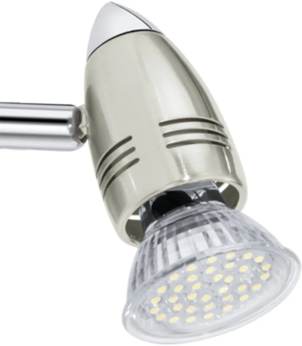 Eglo Magnum-Led Spot 1 Licht - Nikkel-Mat/Chroom