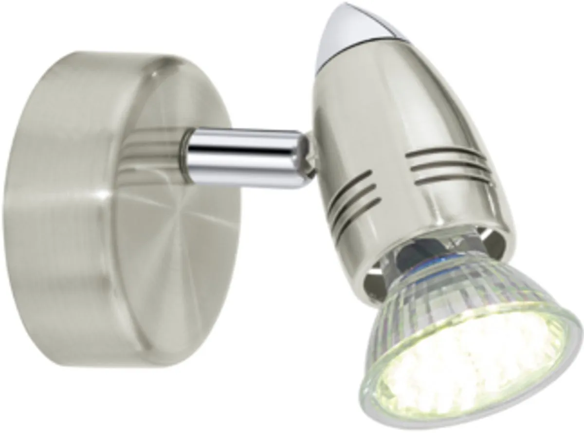 Eglo Magnum-Led Spot 1 Licht - Nikkel-Mat/Chroom