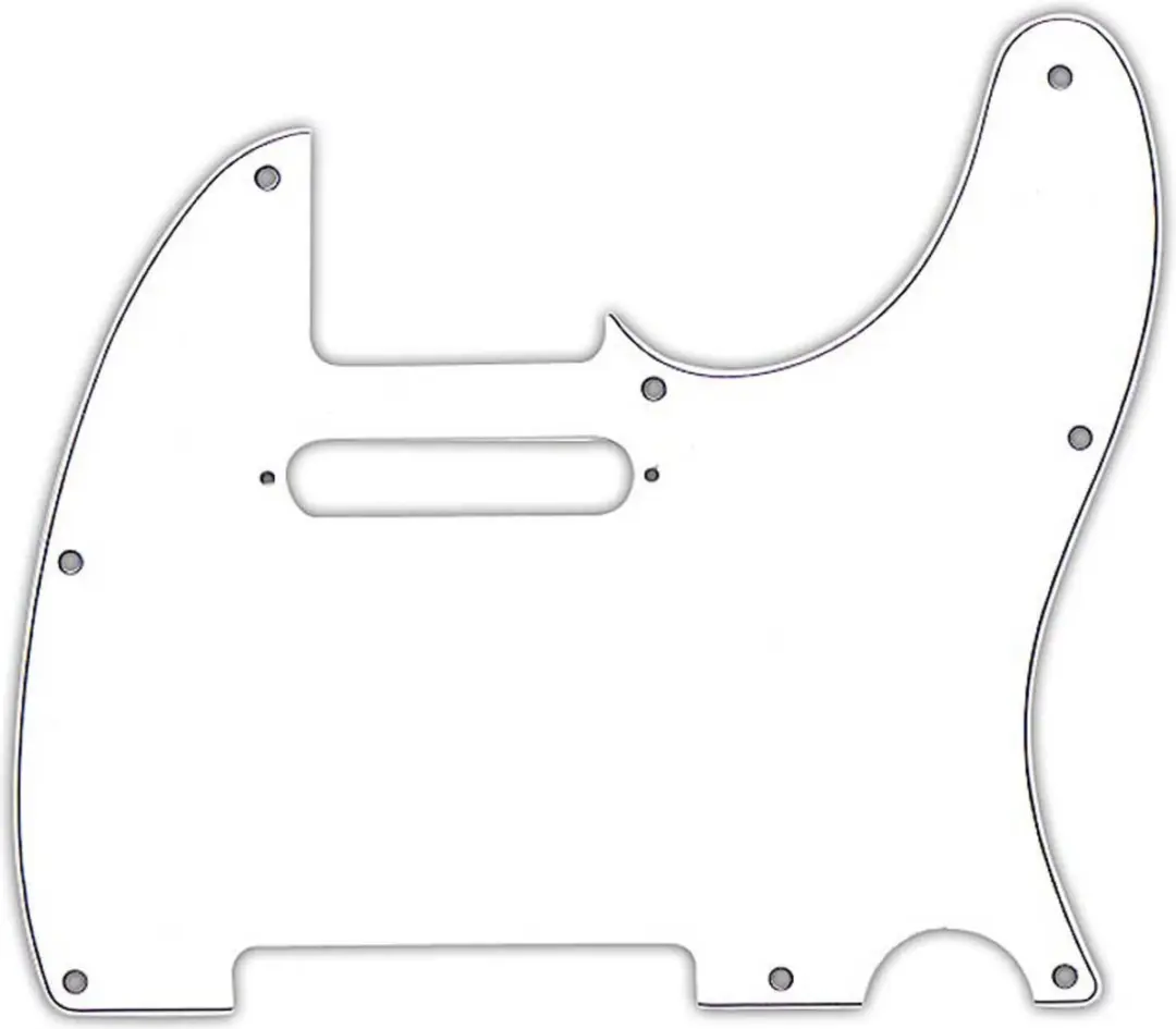 Fender Modern Style Tele Pickguard 3-Ply Wit