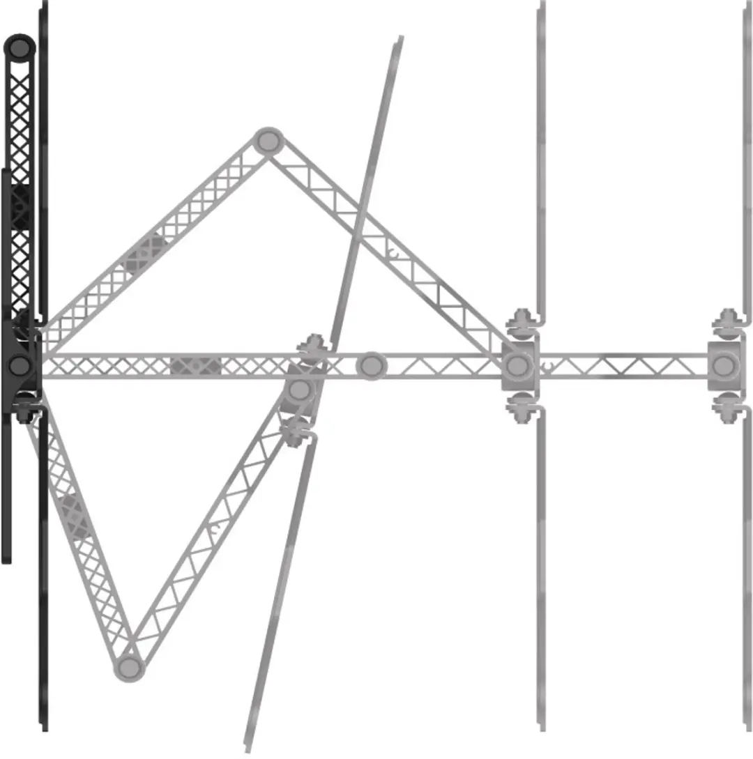 Hama TV Beugel Draai/Kantelbaar 00220849 - VESA 400x400 - 37-64" - 30kg - Zwart