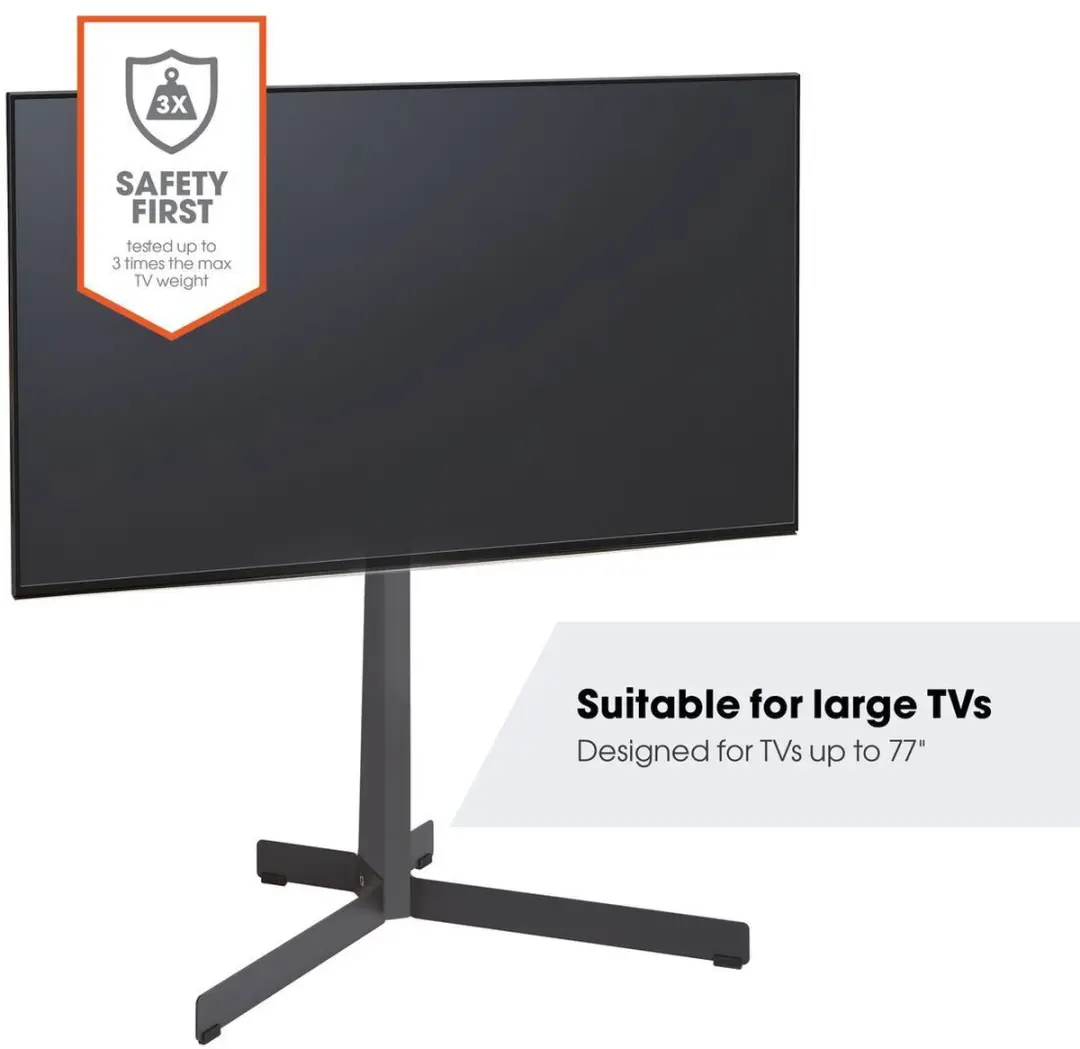 Vogel's COMFORT TVS 3690 Draaibare TV Vloerstandaard - 40-77" - Zwart - afbeelding 6 van 6