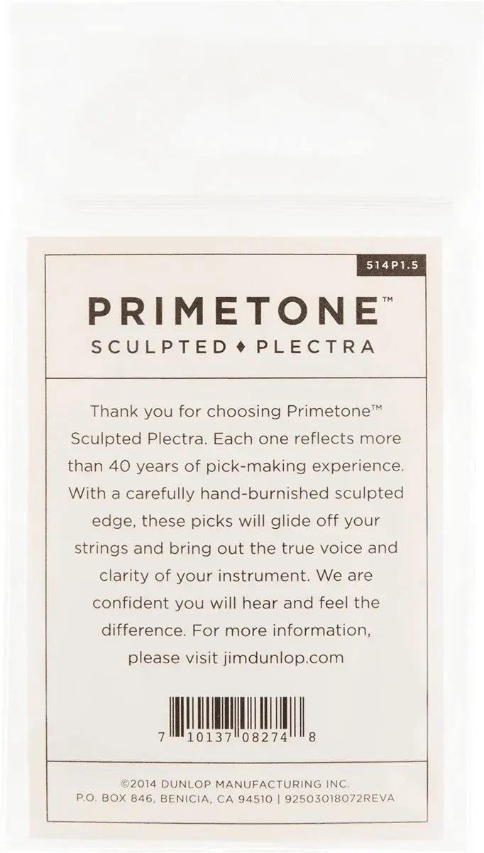 Dunlop Jim Dunlop Primetone Plectrum 1.50mm - 3 Stuks