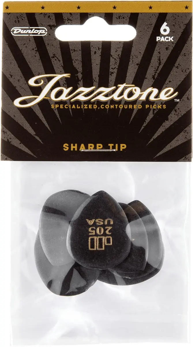 Dunlop Jazztone 205 Plektrum 6-delig