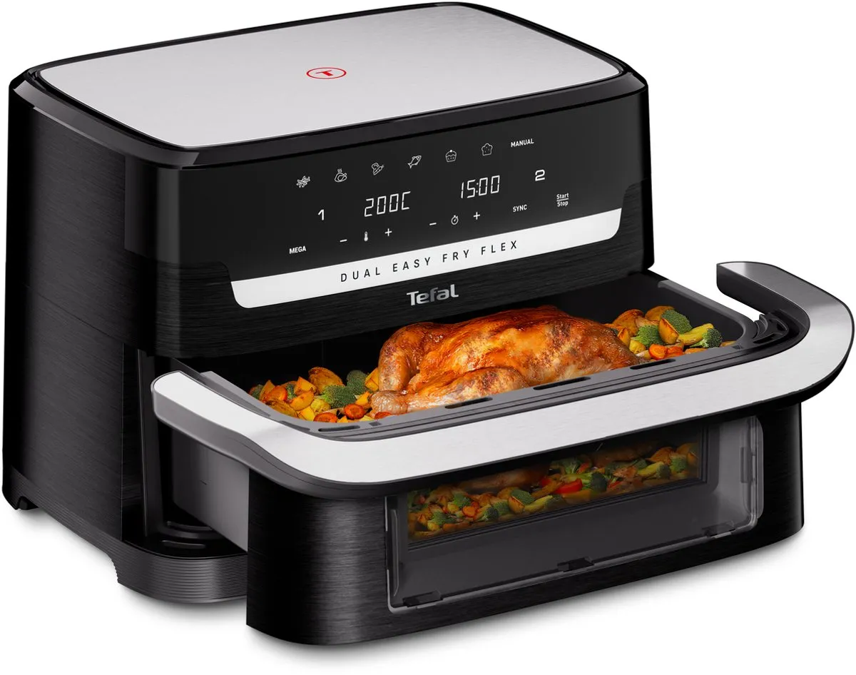 Tefal Dual Easy Fry Flex EY9228 Airfryer 9L