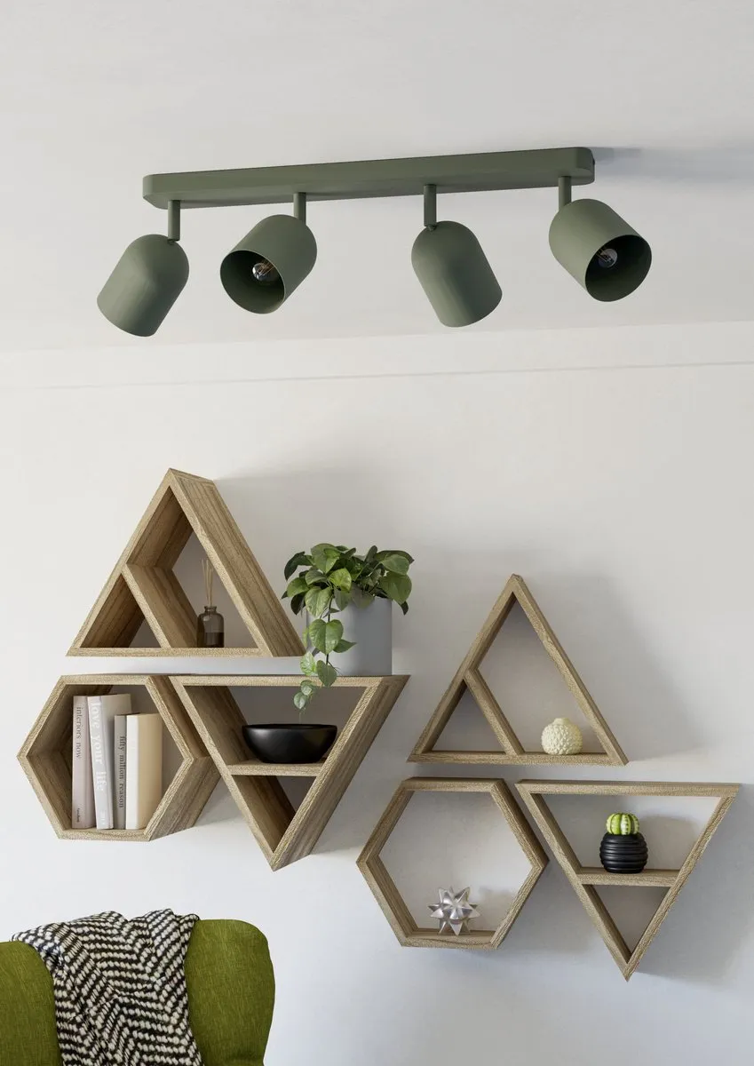 Eglo Tilston Spot E14 Groen - 4x40W Kantelbaar