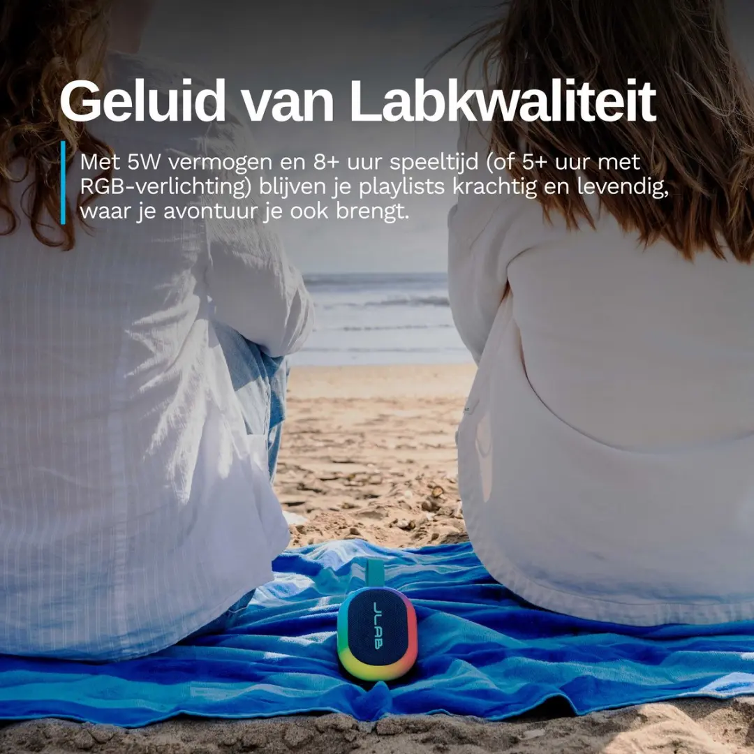 JLab Pop Mini IEUSBPOPRNVY123 Bluetooth Speaker - Blauw - afbeelding 6 van 6