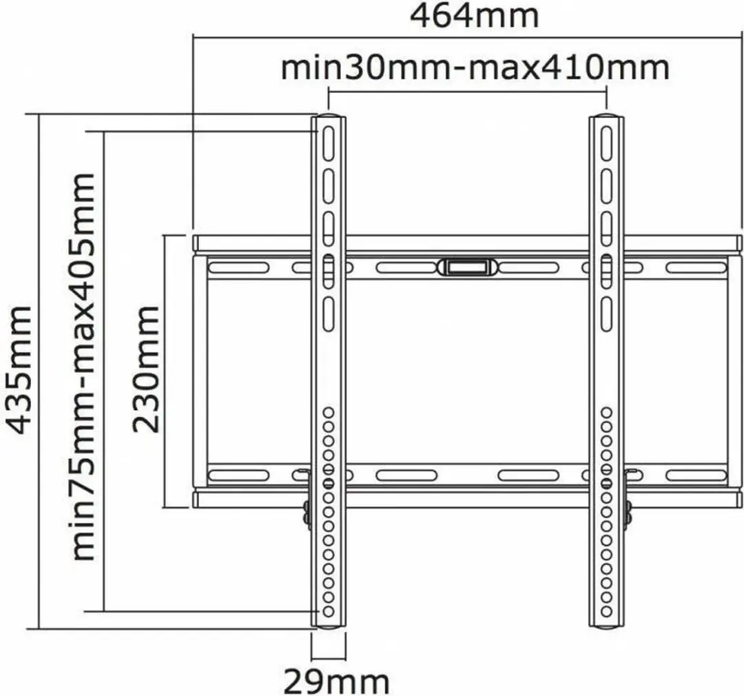 Neomounts NewStar PLASMA-WKIT1 Muurbeugelpakket - 23-47 inch - Zwart - afbeelding 6 van 6