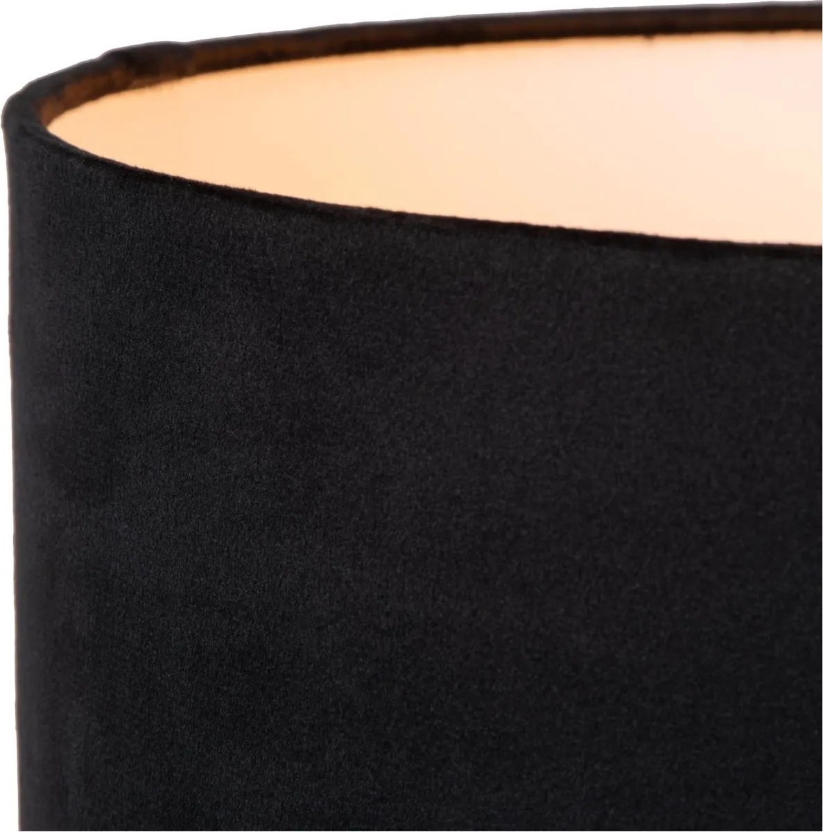 Lucide Tondo Vloerlamp Ø38cm - 1xE27 - Zwart