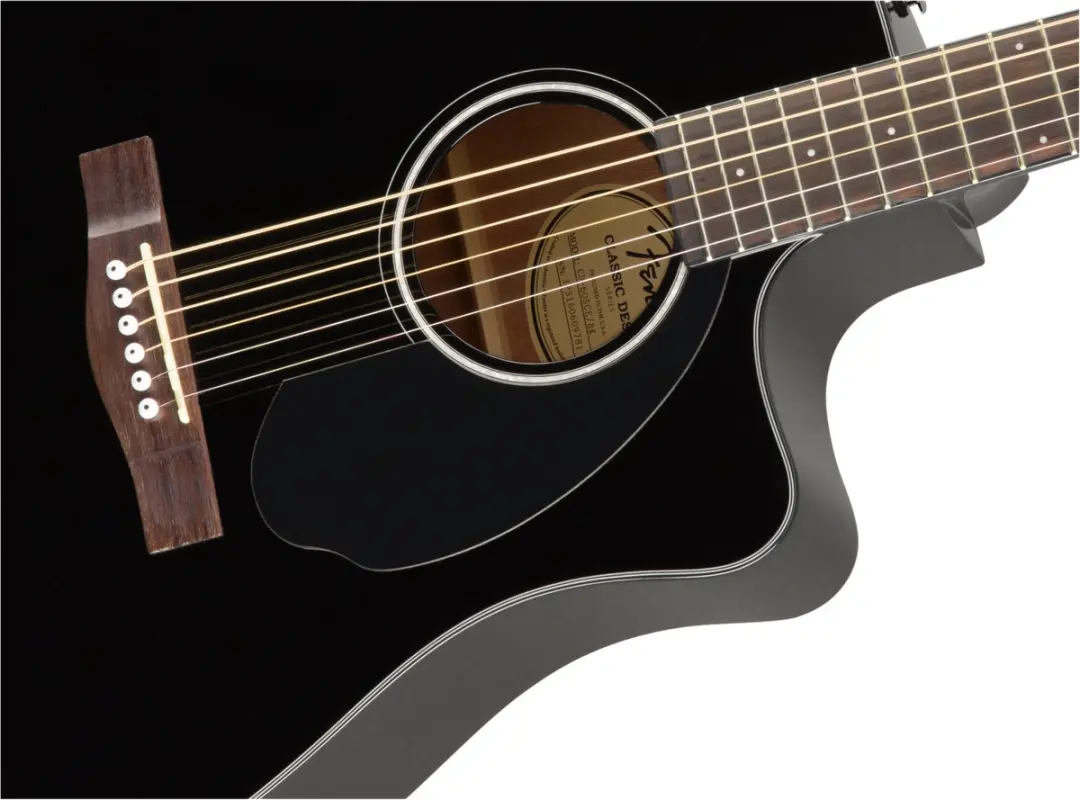 Fender CD-60SCE Dreadnought Gitaar - Zwart