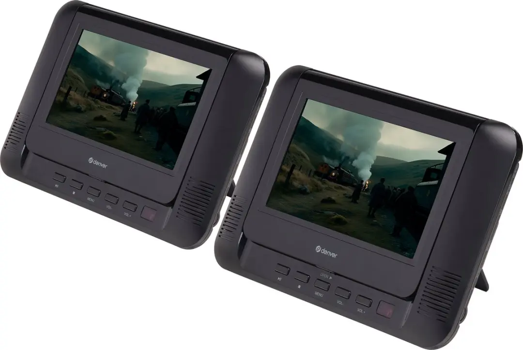 Denver MTW793 Draagbare DVD-speler - 7 inch - 2 schermen - Zwart - afbeelding 6 van 6