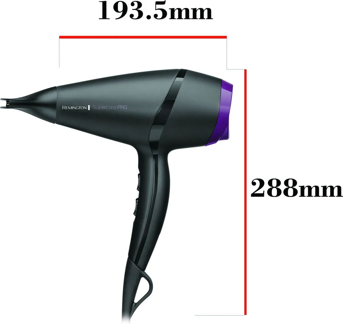 Remington AC7100 Supercare 2100W Föhn - Zwart