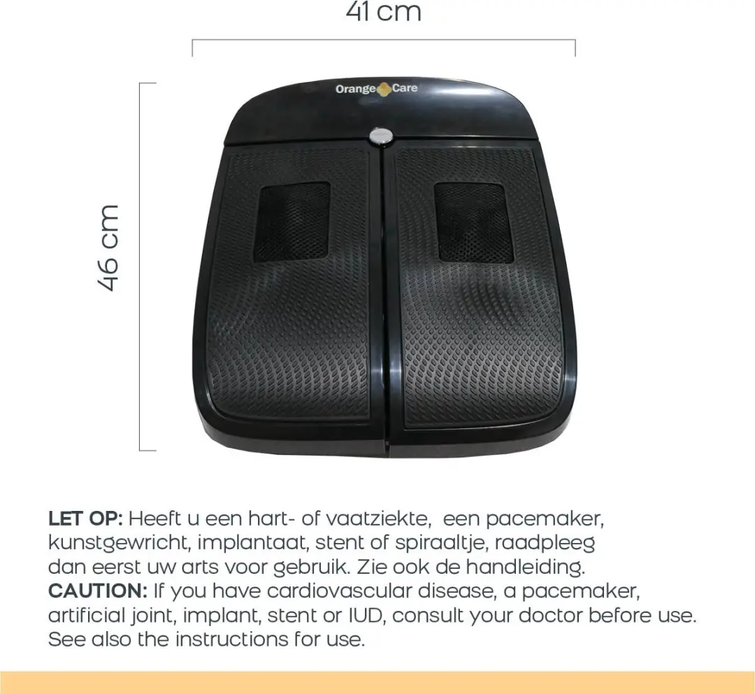 BioEnergiser Vibration Leg Trainer Elektrisch Voetmassageapparaat - Zwart
