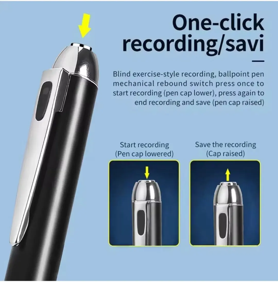 RedParrot Spy Pen - Voice Recorder 32GB - Zwart