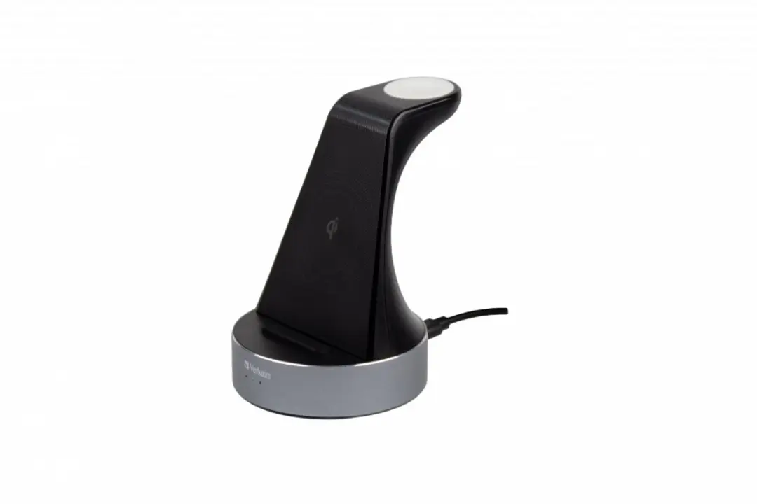 Verbatim WCS-01 2-in-1 Qi Oplader - Apple Watch - 20W - Zwart