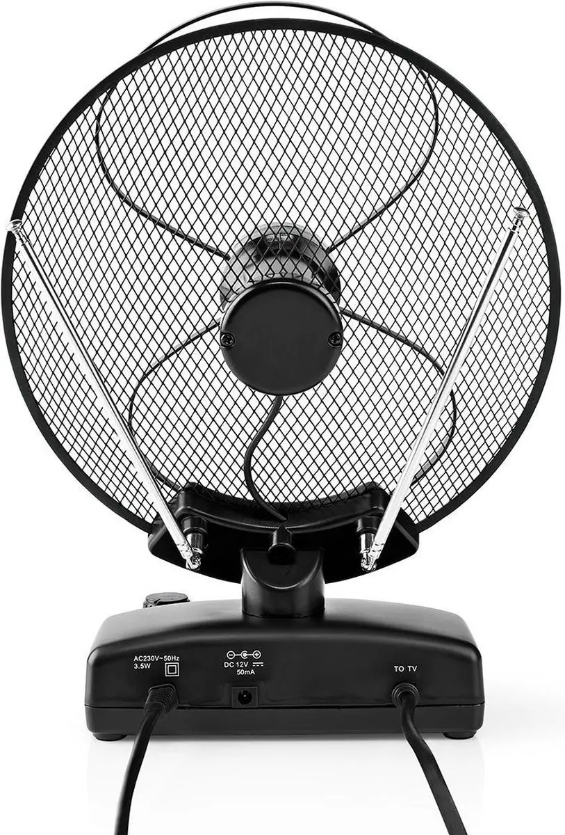 Nedis Binnenantenne ANIR2503BK700 - Actief FM/UHF/VHF - 36dB - Zwart - afbeelding 6 van 6