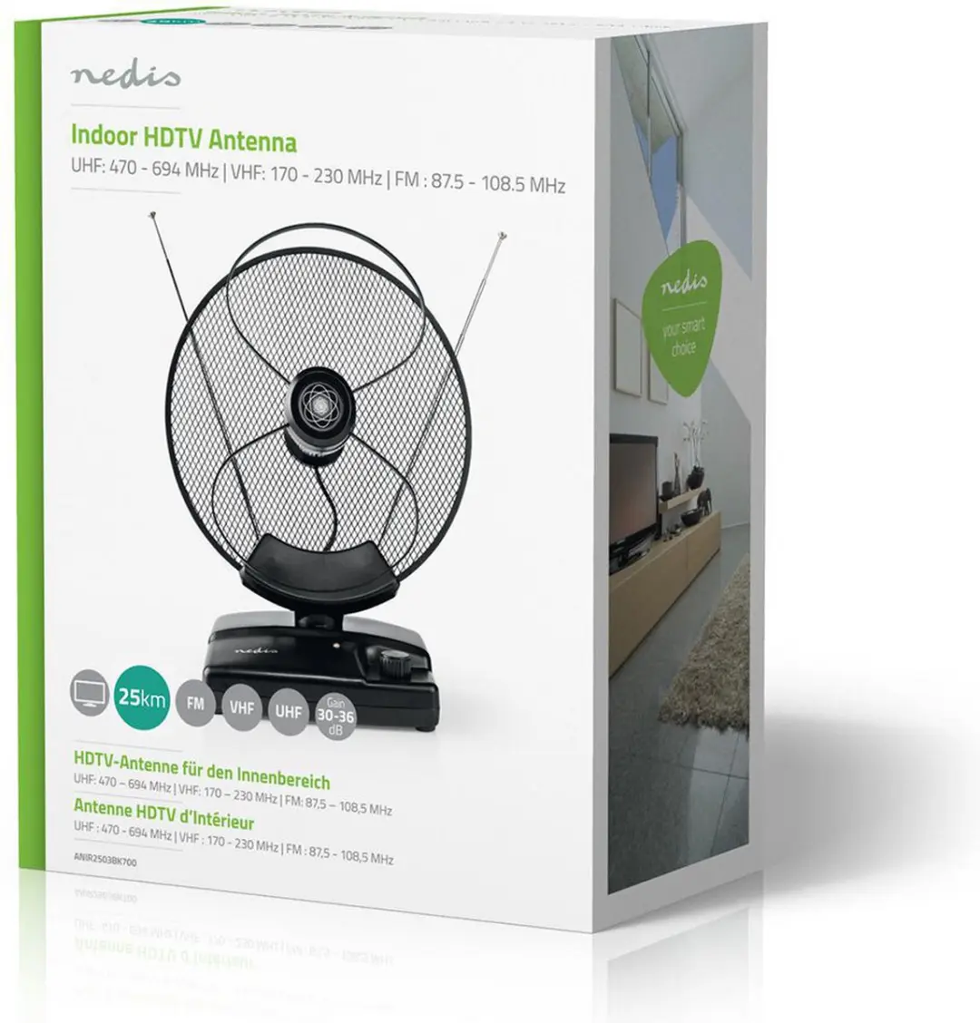 Nedis Binnenantenne ANIR2503BK700