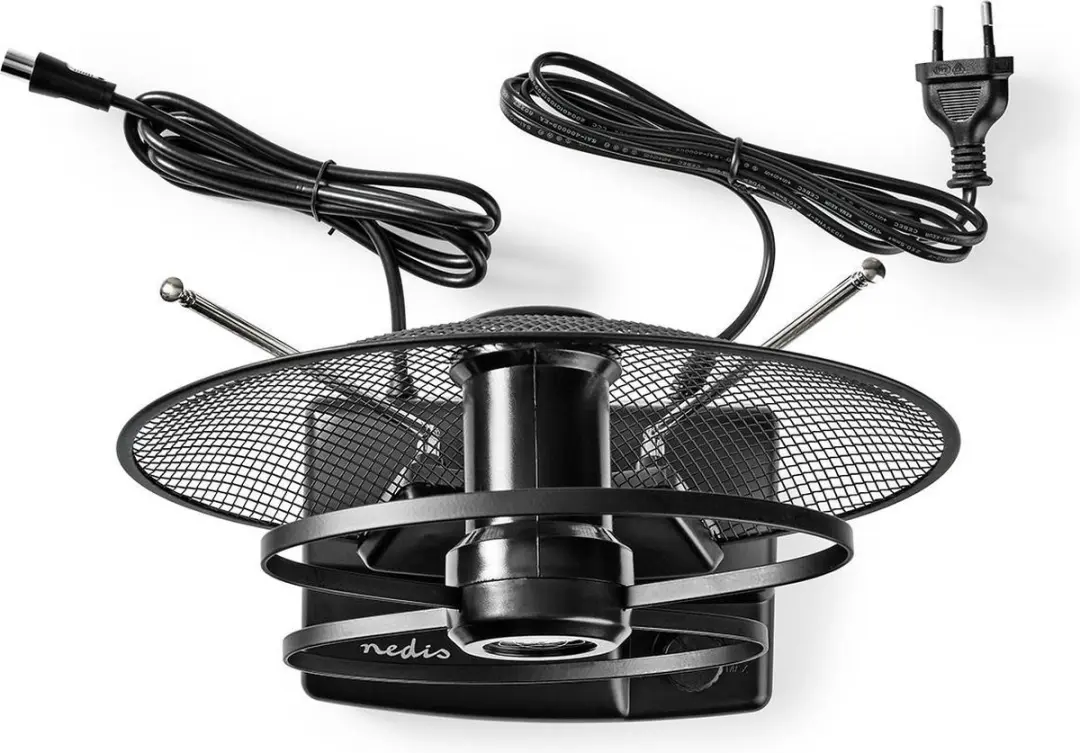 Nedis Binnenantenne ANIR2503BK700 - Actief FM/UHF/VHF - 36dB - Zwart