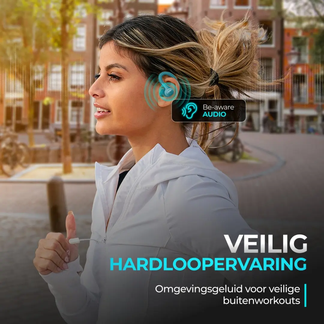 JLab Go Sport IEUEBGAIRSPRTRTEL124 Draadloze Oordopjes - 35u - IP55 - Teal