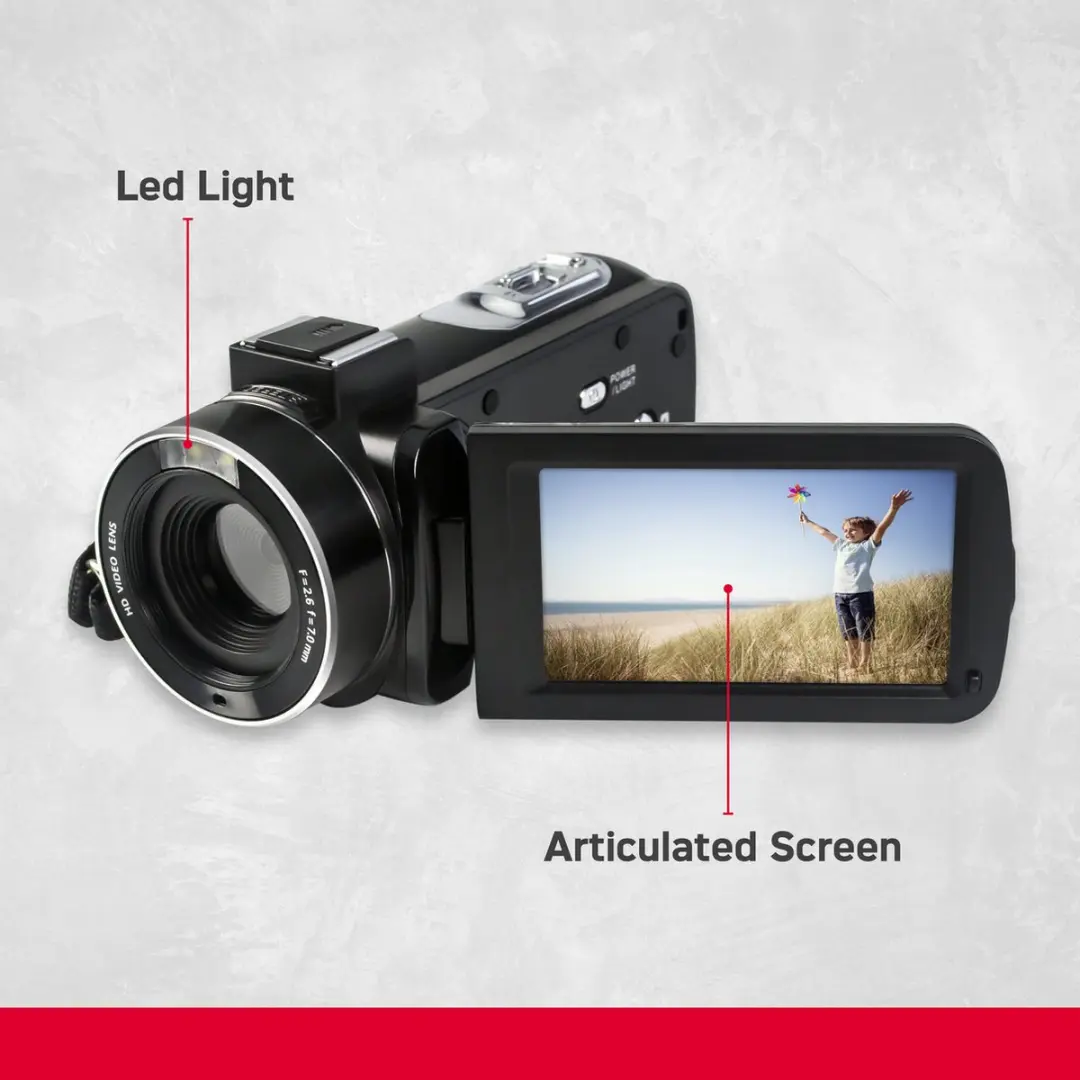 AgfaPhoto Realimove CC2700 Camcorder 24MP 2.7K - Zwart