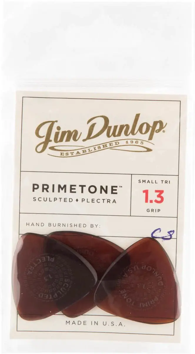 Dunlop Primetone Plectrum Small Tri 1.30mm - 3 Stuks