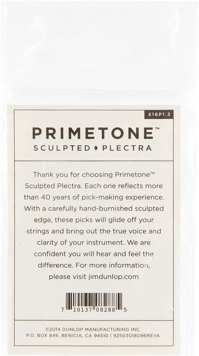 Dunlop Primetone Plectrum Small Tri 1.30mm - 3 Stuks