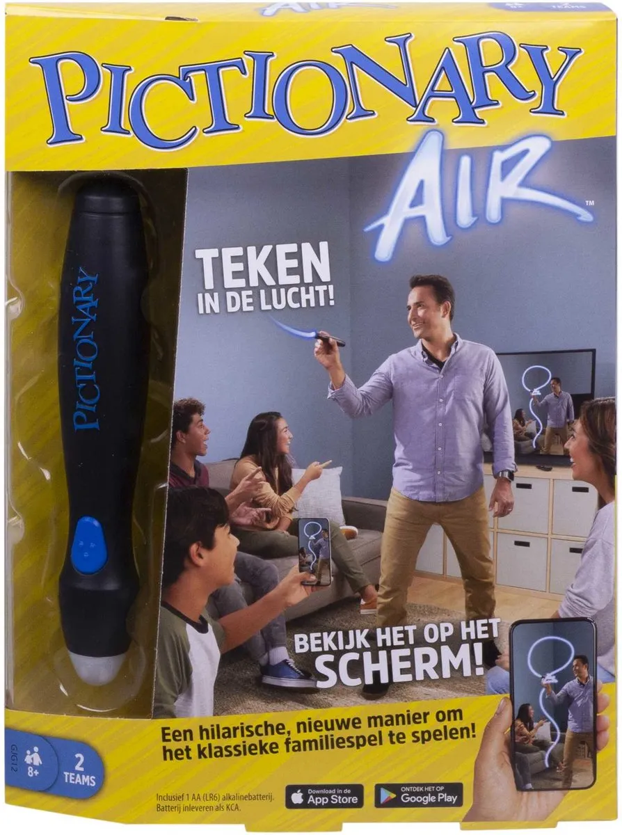 Mattel Games Pictionary Air GJG12 - 112 Kaarten - 4-12 Spelers