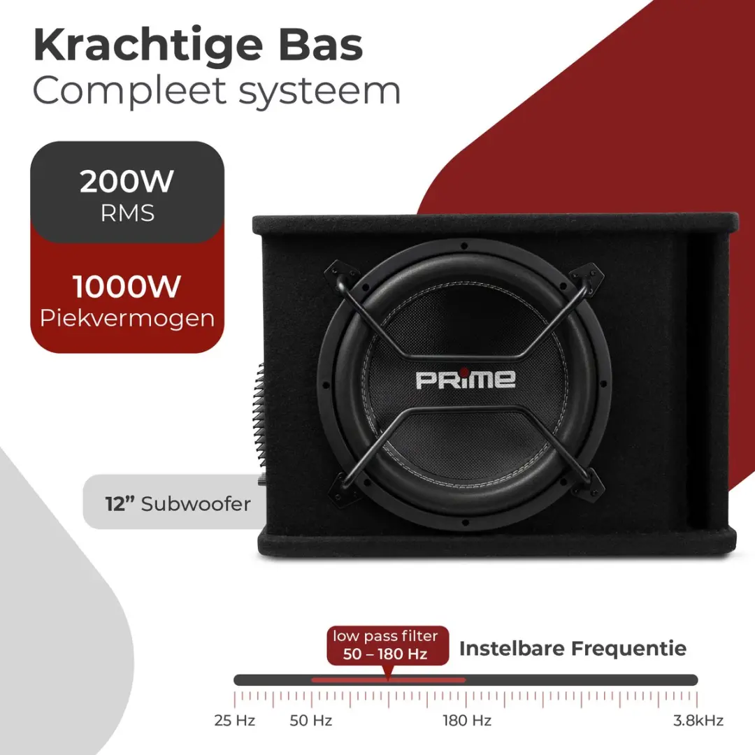 Caliber BC112SA-PRO Subwoofer Auto 1000W - 12 Inch - Zwart - afbeelding 6 van 6