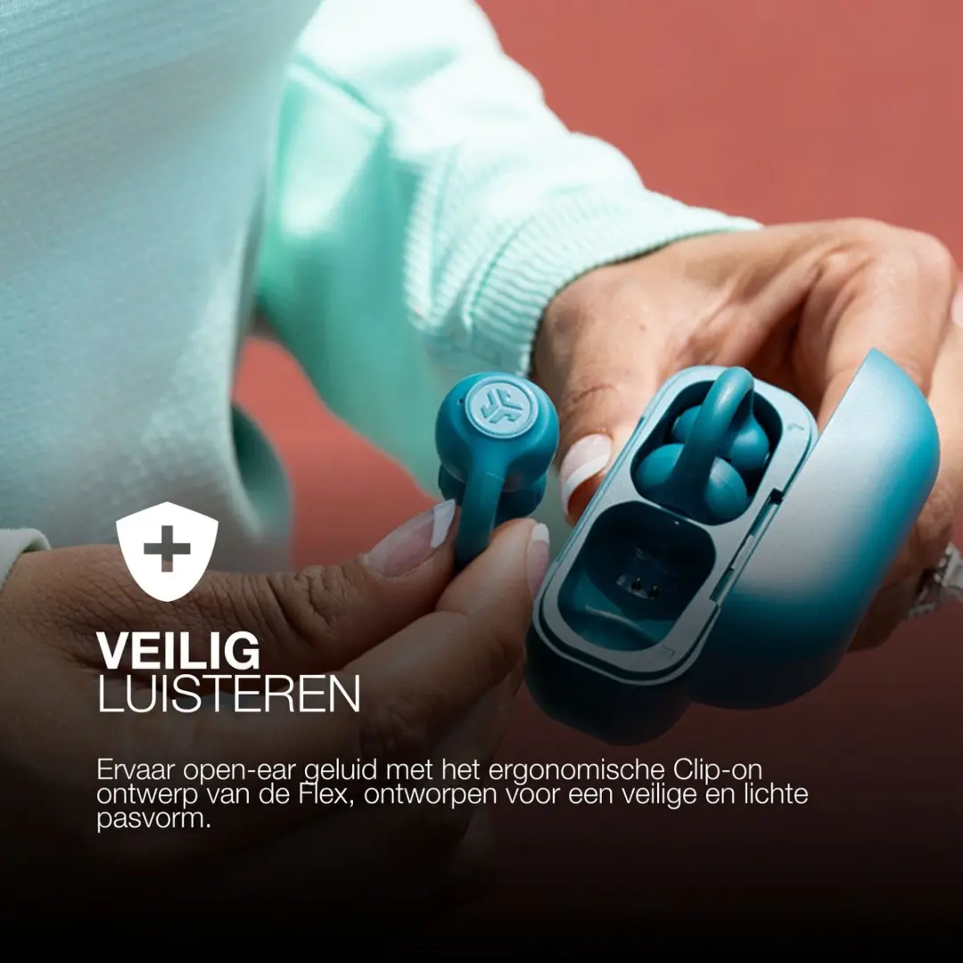 JLab Flex Sport IEUEBFLEXRTEL124 Draadloze Oordopjes - Groen - afbeelding 6 van 6
