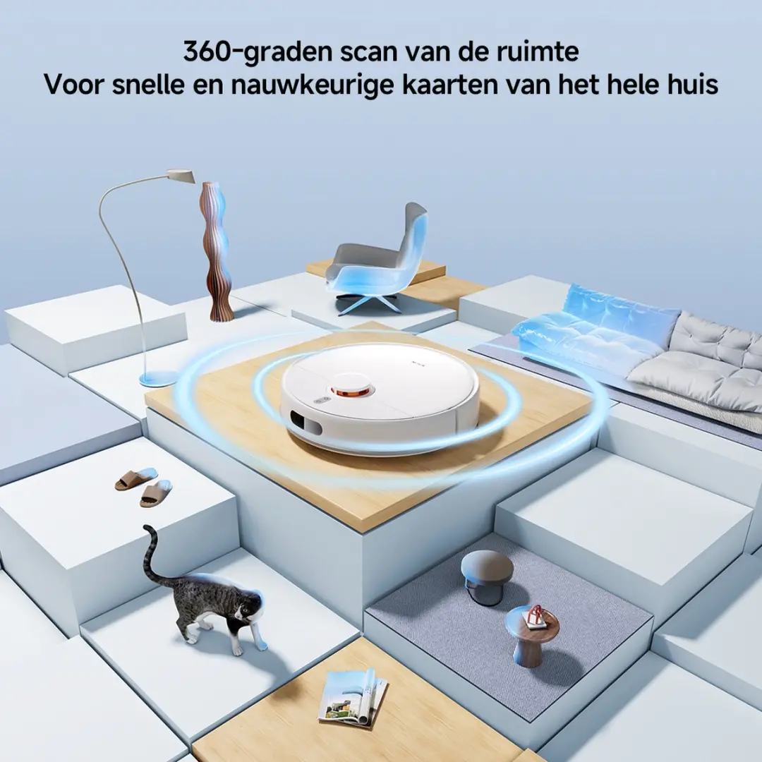 Xiaomi Robot Vacuum S40C E101 - Robotstofzuiger 5000Pa Wit - afbeelding 6 van 6