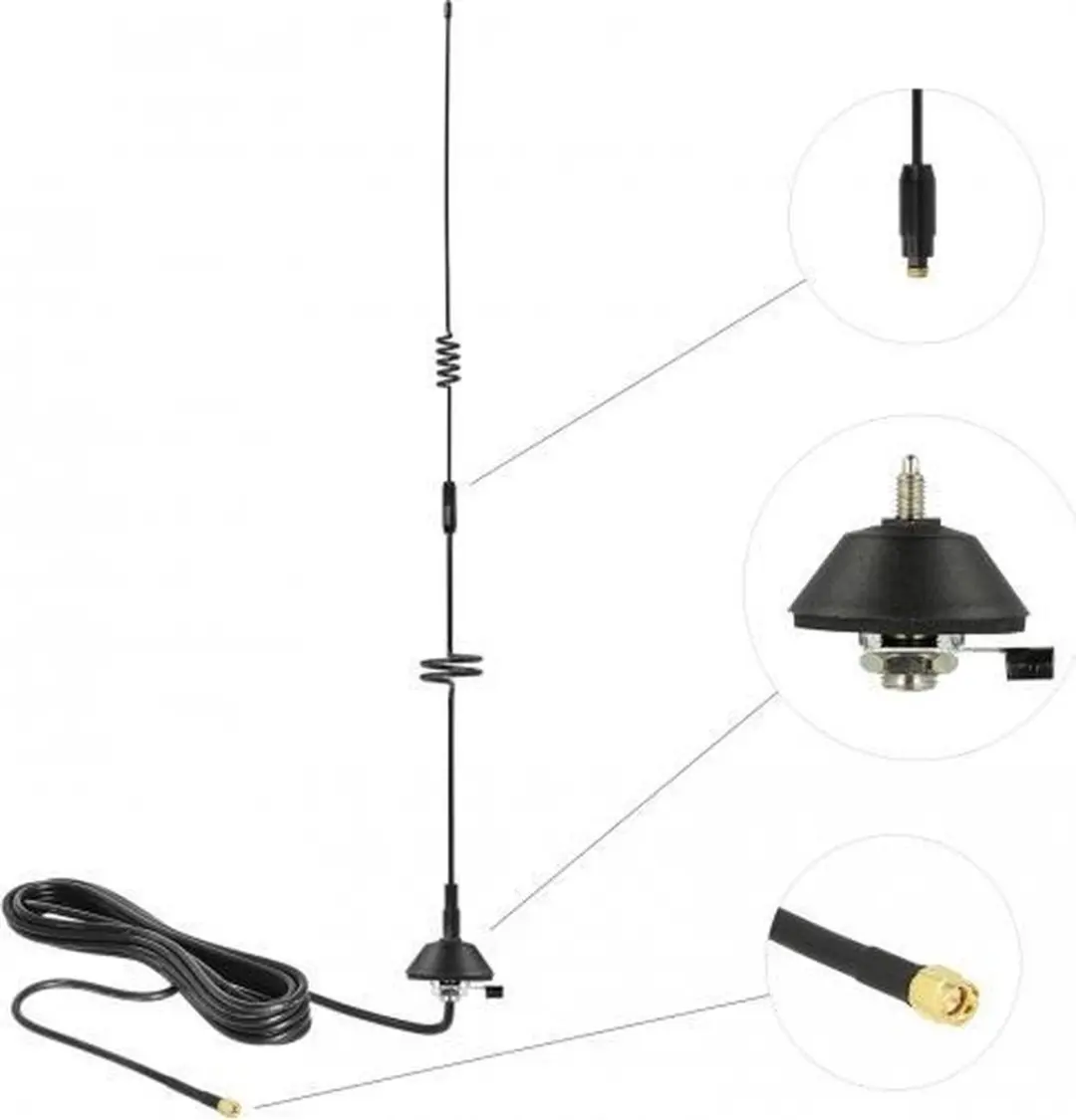 Delock Antenne LTE SMA 7dBi - Zwart