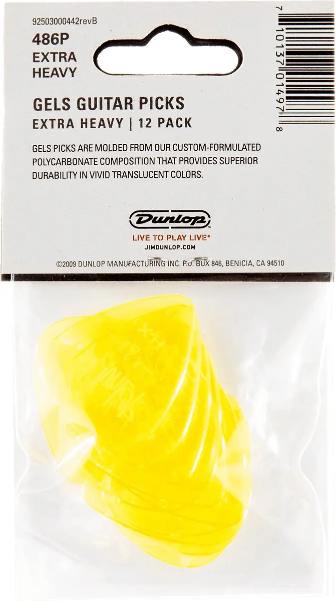 Dunlop Gels Plectrum Extra Heavy - 12 Stuks