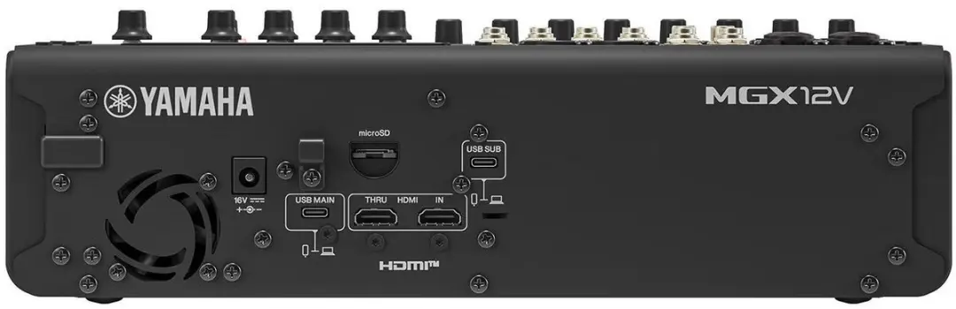 Yamaha MGX12V Digitaal Mengpaneel 18 Kanalen - Zwart