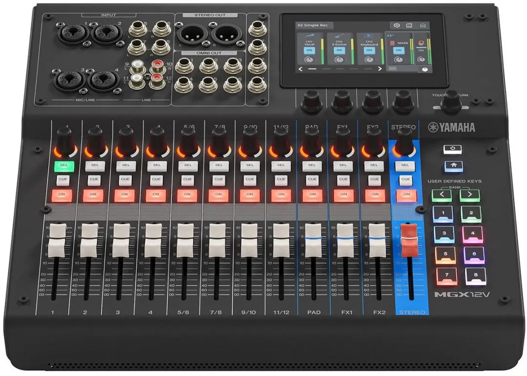Yamaha MGX12V Digitaal Mengpaneel 18 Kanalen - Zwart