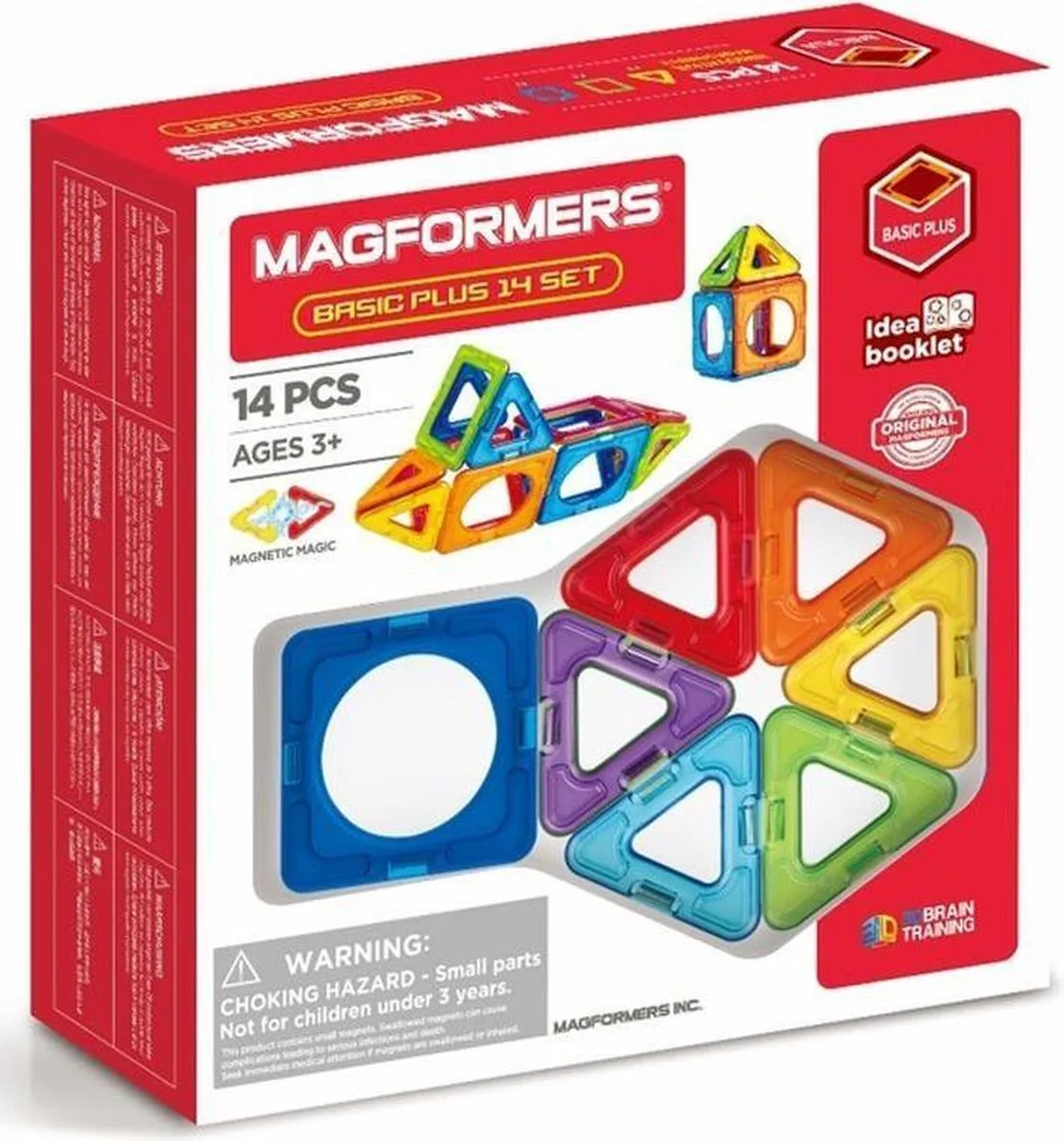 Magformers Basic Plus Set 14-delig - Multicolor