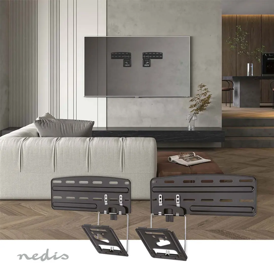 Nedis TVWM5065BK Vaste TV-Muurbeugel - 43-85" - 60kg - Zwart