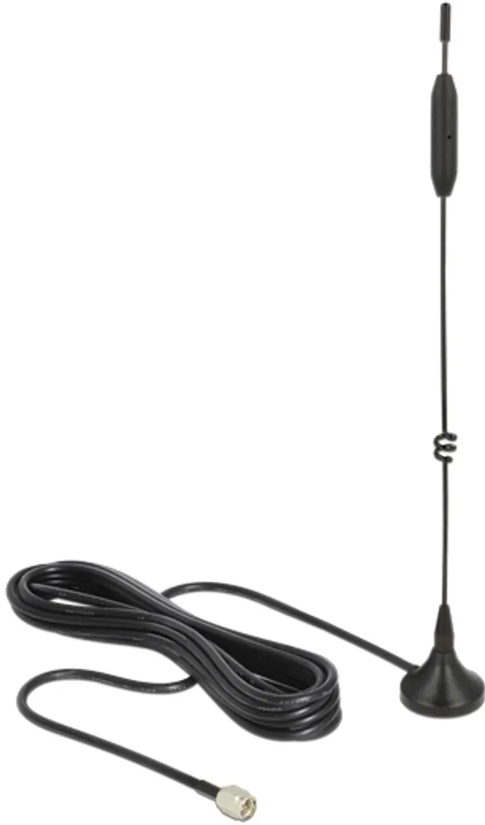 Delock LTE/GSM/UMTS Antenne SMA 3-5dBi - 3m RG-174 - Zwart