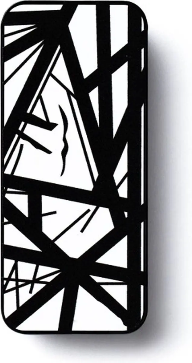 Dunlop EVH PT03 Plectrumset - 6 Stuks - Wit met zwarte strepen
